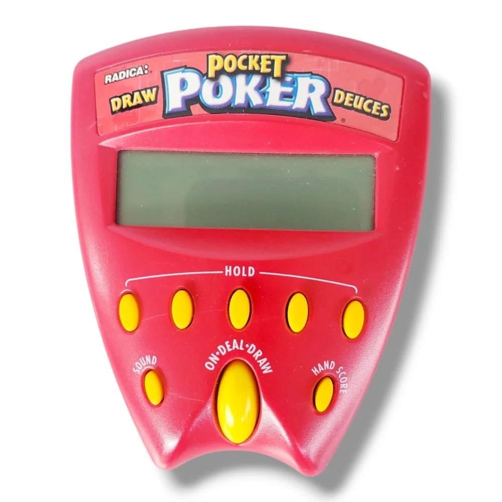 RADICA Pocket Poker: Draw & Deucws Wild-1999-electronic handheld game